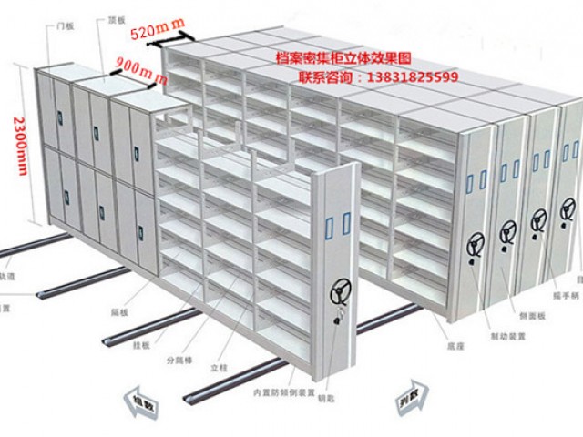 肇慶智能密集柜直觀剖析圖